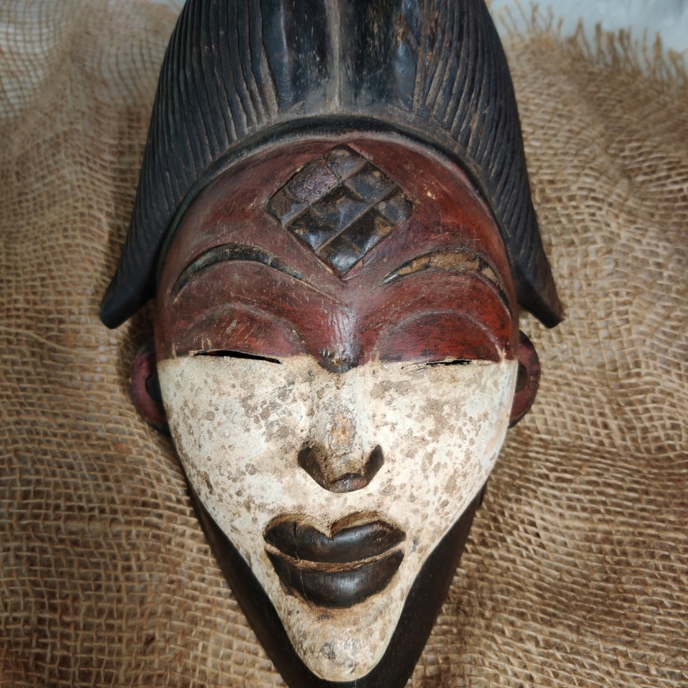 Authentic AFRICAN TRIBAL PASSPORT DAN MASK-Direct
